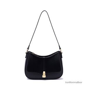 Vintage Retro Vegan Leather Crescent Shoulder Bag Crossbody Clutch Tote